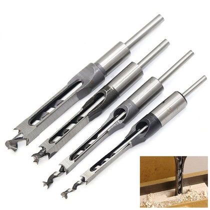 Twist Drill Bits Square Auger Mortising Chisel Drill Set