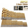 Titanium HSS Drill Bits Coated Stainless Steel