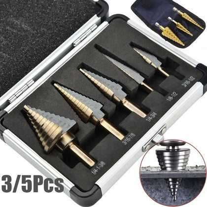 Cobalt Multiple Hole 50 Sizes Step Drill Bit Set