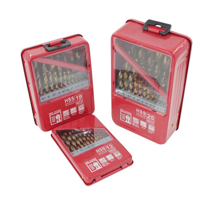 Twist Drill Bit Set Coated Titanium